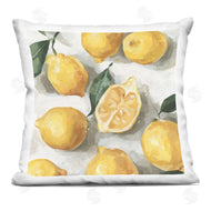 Emma Caroline | Country Citrus Lemons Over White Background