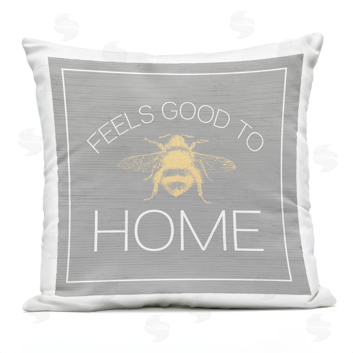 Good To Bee Rustic Insect Bumble Phrase Outdoor Printed Pillow, Home Decor by Stupell Studio