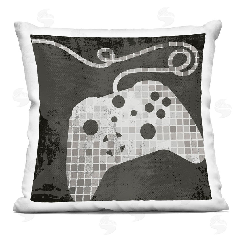 Stupell Studio | Gaming Controller Silhouette Geometric Squares Pattern