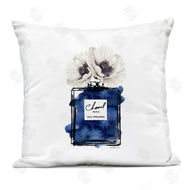 Amanda Greenwood | Blue Fashion Fragrance Bottle White Poppy Flowers