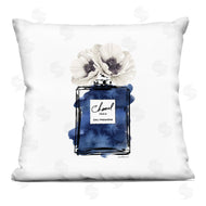 Amanda Greenwood | Blue Fashion Fragrance Bottle White Poppy Flowers