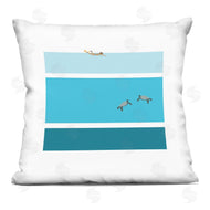 Make Much Studios | Contemporary Blue Sea Turtles Diver Geometric Shapes