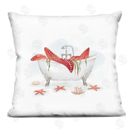 Ziwei Li | Large Red Starfish Nautical Seal Life Tub