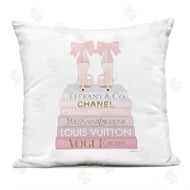 Amanda Greenwood | Pastel Pink Bow Heels Glam Fashion Bookstack