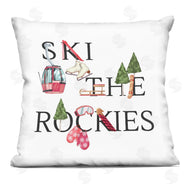 Ziwei Li | Ski The Rockies Seasonal Winter Sports Typography