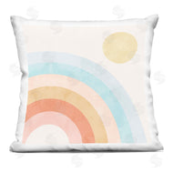 Stupell Studio | Retro Rising Sun Pastel Arch Rainbow