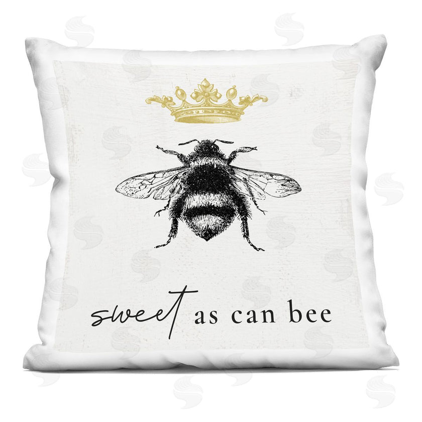 Stupell Studio | Sweet As Can Bee Royal Crown Insect Phrase