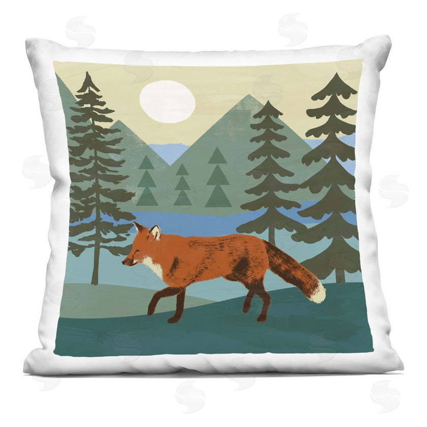 Victoria Barnes | Red Fox Running Through Woodland Nature