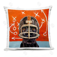 Lucia Heffernan | Black Dog Football Helmet Red Sports Plays