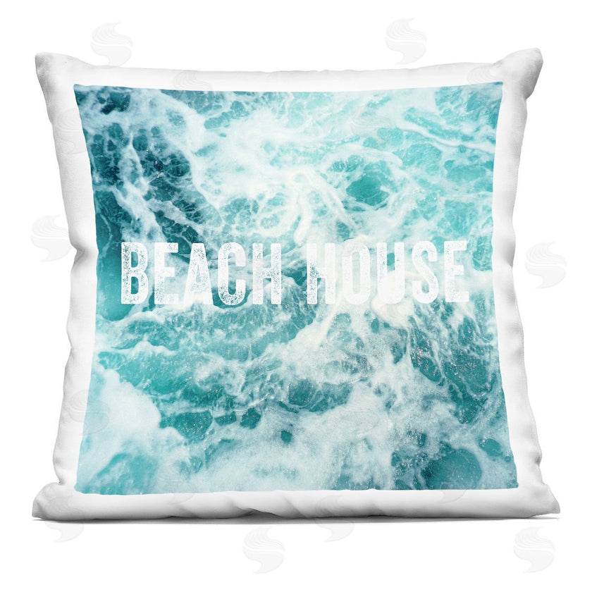 Amy Brinkman | Blue Beach House Ocean Foam Typography