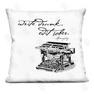 Amy Brinkman | Write Drunk Edit Sober Vintage Typewriter Quote