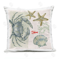Stephanie Workman Marrott | Nautical Crab Various Sea Life Botanical Shells