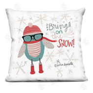 Katie Doucette | Bring On The Snow Happy Patterned Blue Bird