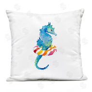 Lanie Loreth | Blue Seahorse Red Striped Pattern Floaty