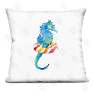 Lanie Loreth | Blue Seahorse Red Striped Pattern Floaty