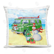 Paul Brent | Coastal Snowman Christmas Beach