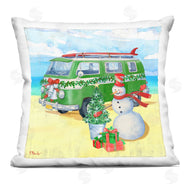 Paul Brent | Coastal Snowman Christmas Beach