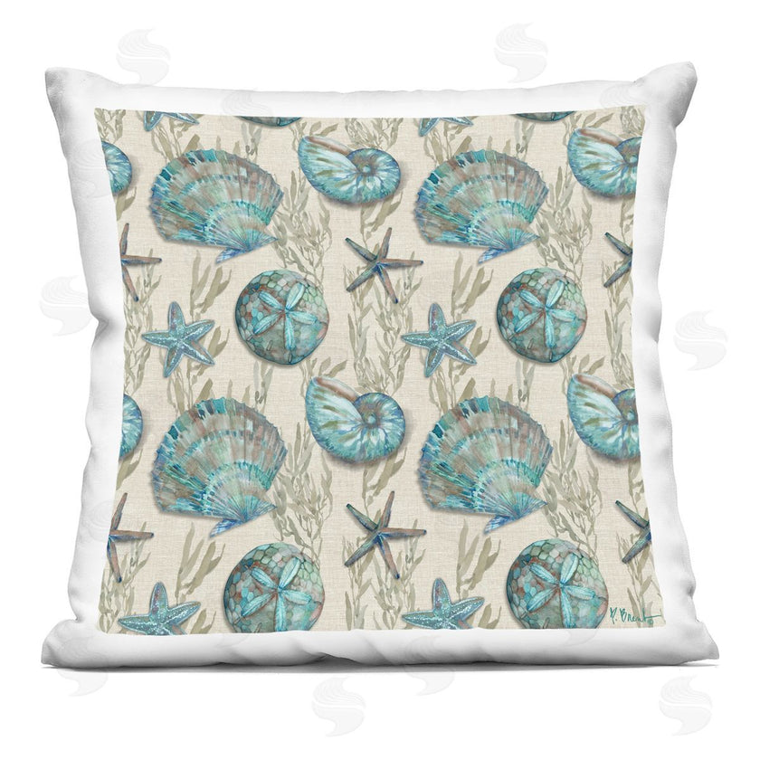 Paul Brent | Nautical Coral Sea Shells Pattern