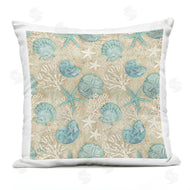 Paul Brent | Blue Seashells Coral Pattern