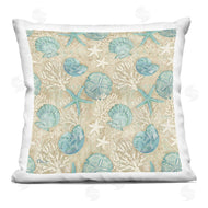 Paul Brent | Blue Seashells Coral Pattern