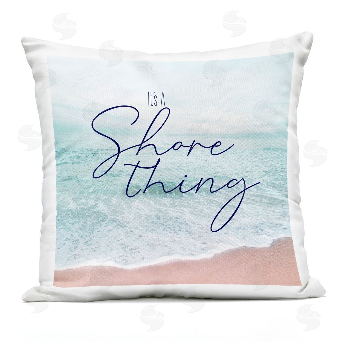 It's a Shore Thing Beach Phrase Outdoor Printed Pillow, Home Decor by Natalie Carpentieri