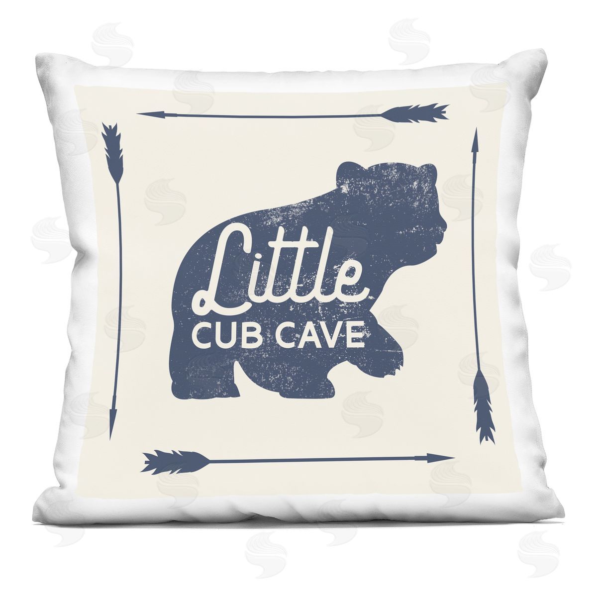 Little Cub Cave Bear Sign Decorative Printed Pillow, Home Decor by Stupell Studio