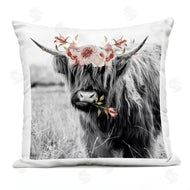 Amy Brinkman | Pink Floral Highland Cattle