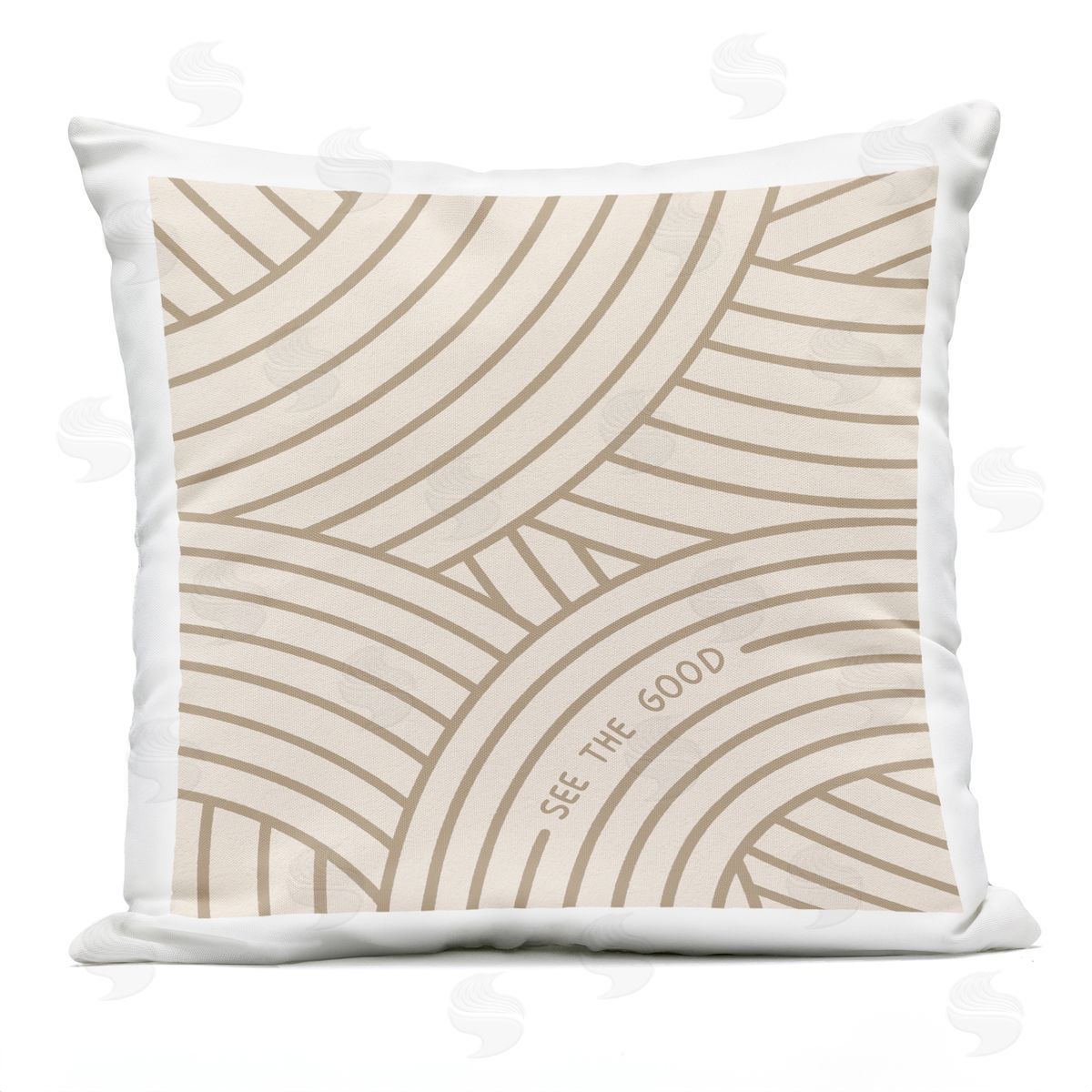See The Good Striped Phrase Outdoor Printed Pillow, Home Decor by Jalynn Heerdt