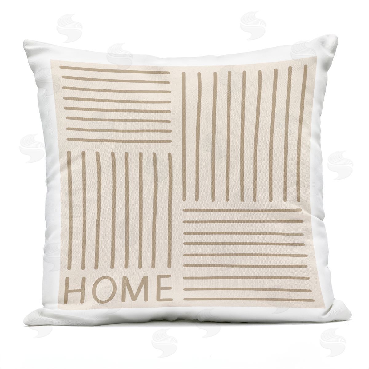 Home Alternating Beige Stripes Outdoor Printed Pillow, Home Decor by Jalynn Heerdt