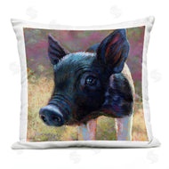 Rita Kirkman | Cute Black Farm Pig Portrait