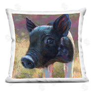 Rita Kirkman | Cute Black Farm Pig Portrait