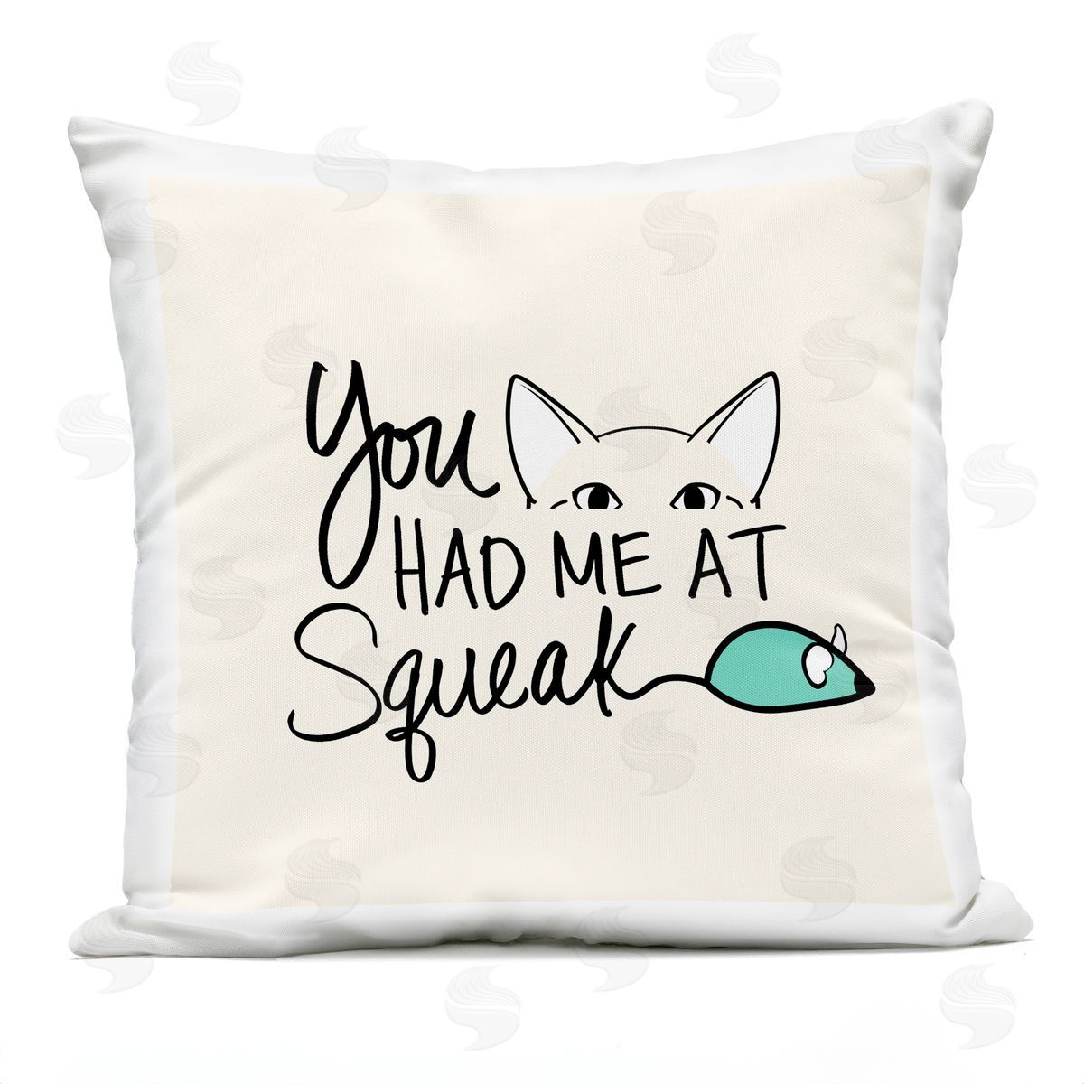 You Had Me At Squeak Pet Humor Outdoor Printed Pillow, Home Decor by SunDance Group