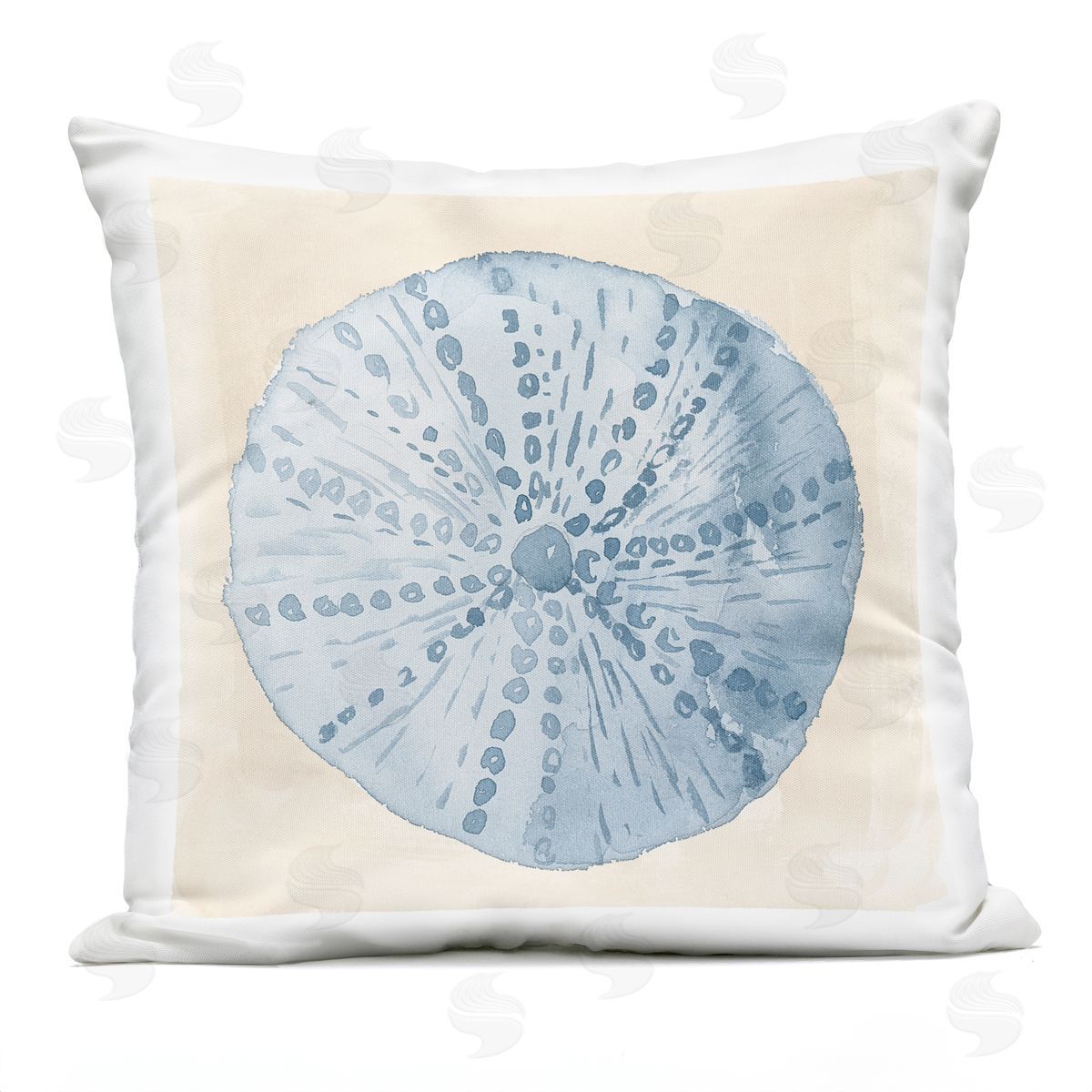 Beach Sea Life Seashell Outdoor Printed Pillow, Home Decor by Lucille Price