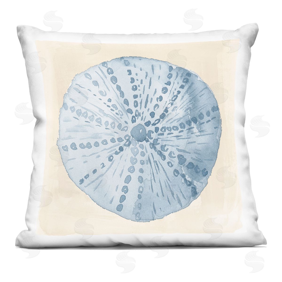 Beach Sea Life Seashell Decorative Printed Pillow, Home Decor by Lucille Price