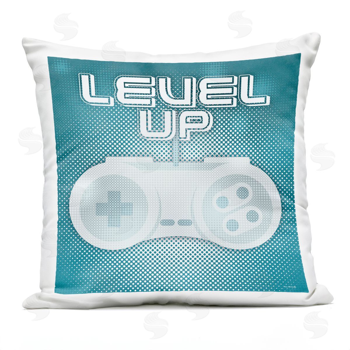 Level Up Game Controller Outdoor Printed Pillow, Home Decor by Yass Naffas Designs