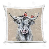 Janet Tava | Winter Snowfall Birds Cattle