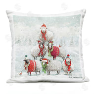 Roy Thompson | Winter Sheep Balancing Snow Scene