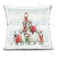 Roy Thompson | Winter Sheep Balancing Snow Scene
