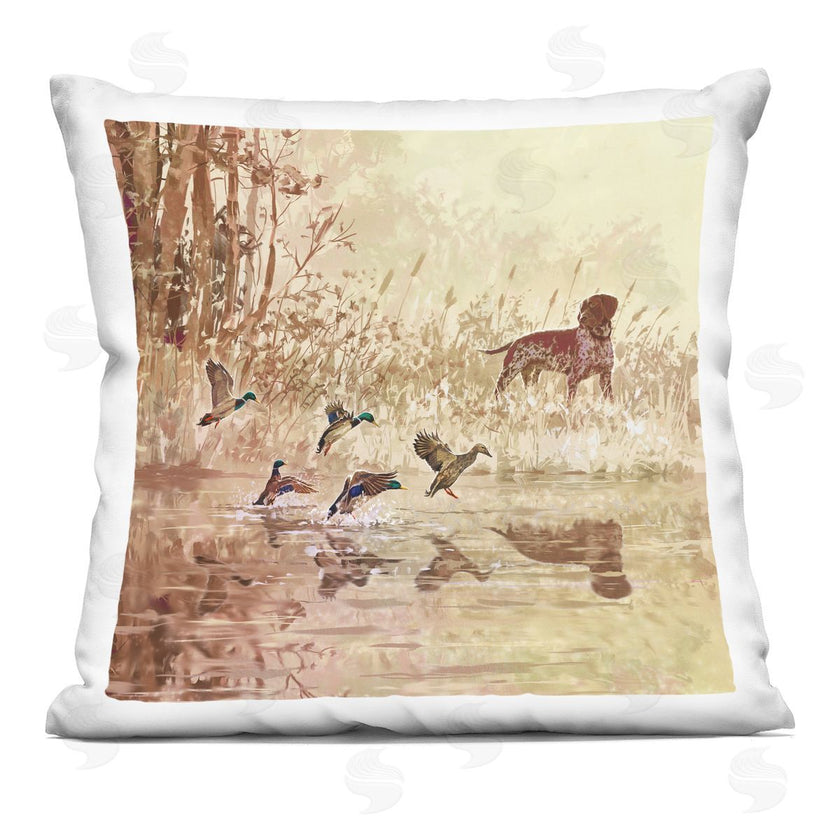 Pip Wilson | Ducks Splashing Lake Nature