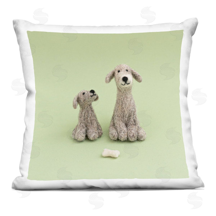 Lemon & Sugar | Green Smiling Puppies Animals
