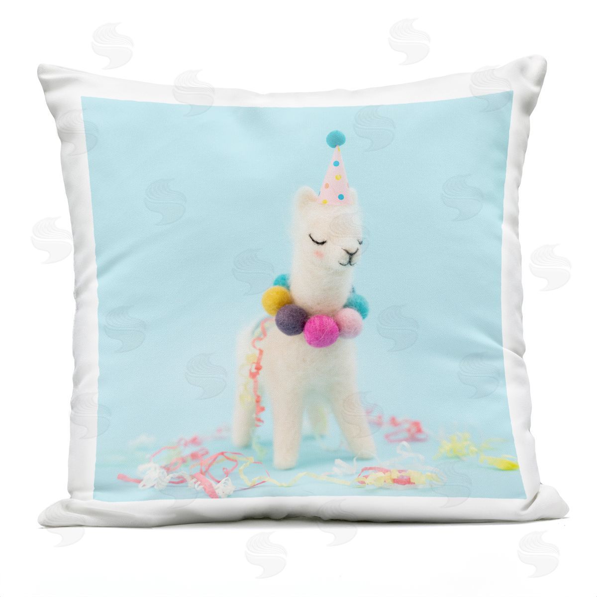 Party Alpaca Fun Confetti Outdoor Printed Pillow, Home Decor by Lemon & Sugar