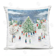Clair Rossiter | Festive Town Holiday Snow Scene
