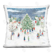 Clair Rossiter | Festive Town Holiday Snow Scene