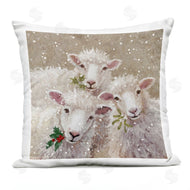 Pip Wilson | Sheep Trio Winter Snowfall
