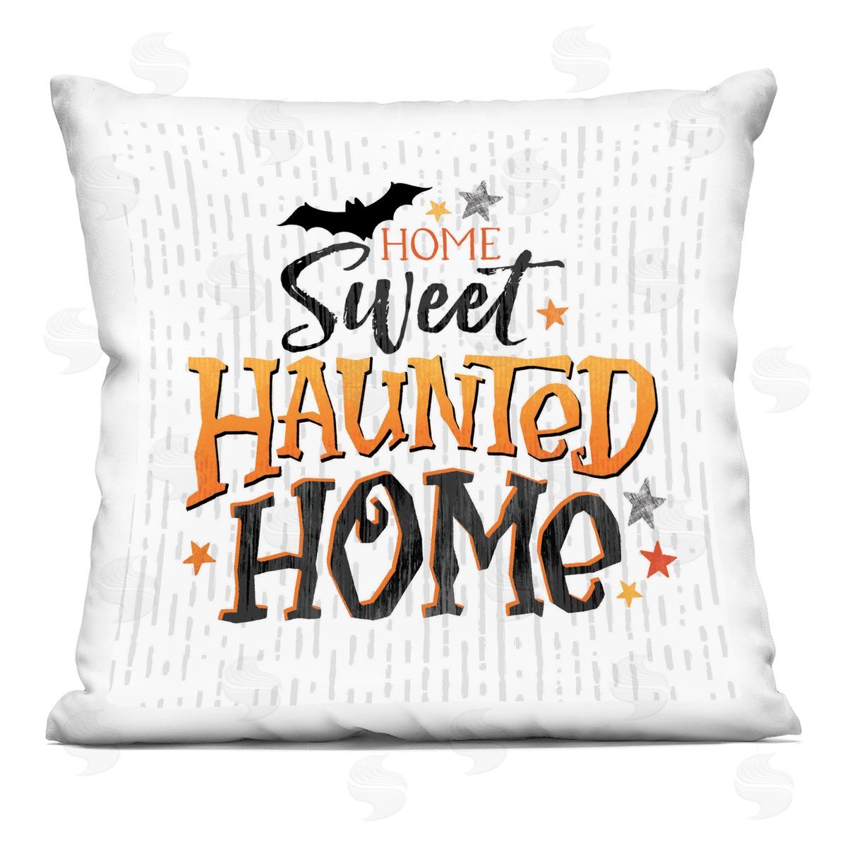 Sweet Haunted Home Halloween Patterned Decorative Printed Pillow, Home Decor by Courtney Morgenstern