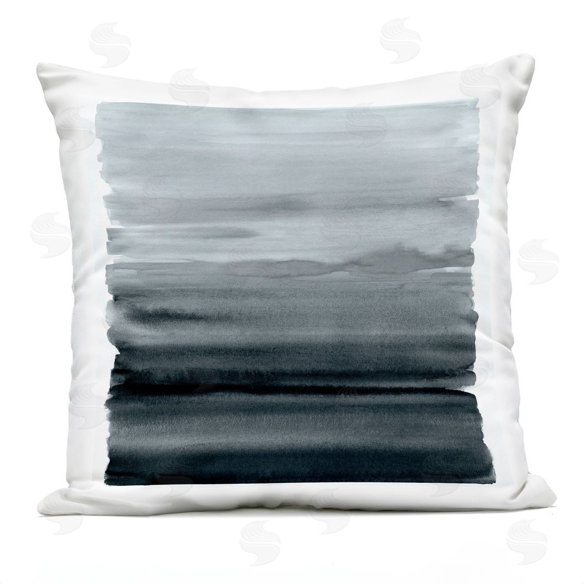Monochromatic Grey Gradient Outdoor Printed Pillow, Home Decor by Allie Corbin