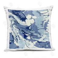 Danielle Carson | Modern Blue Marbled Shapes
