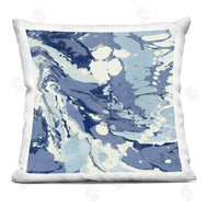 Danielle Carson | Modern Blue Marbled Shapes