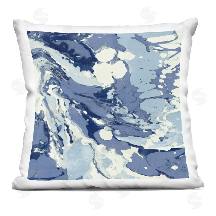 Danielle Carson | Modern Blue Marbled Shapes