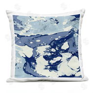 Danielle Carson | Marbled Blue Fluid Abstract